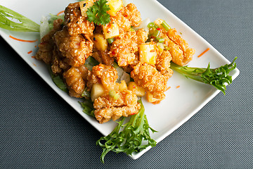 Image showing Thai Pineapple Fried Calamari