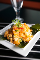 Image showing Crispy Thai Shrimp Dish