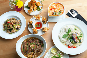 Image showing Thai Food Plates