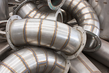 Image showing Industrial ducting parts