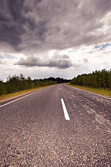 Image showing the road to a storm  