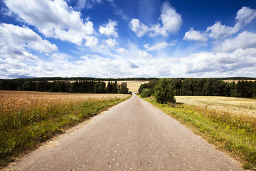 Image showing the asphalted road  