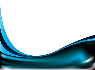 Image showing subtle curve blue