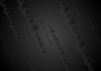 Image showing Dark black abstract vector background