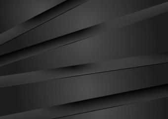 Image showing Abstract dark background with black stripes