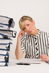 Image showing Successful business woman working