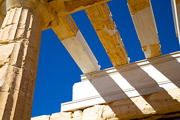Image showing parthenon and  historical   old architecture place 