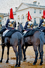 Image showing in london england horse and cavalry for    the queen