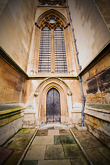 Image showing weinstmister  abbey in london old church door and marble antique