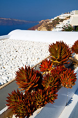 Image showing greece in    mediterranean sea and  sky