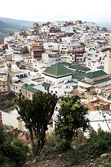 Image showing constructions   in the       village    morocco africa field 