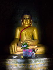 Image showing Buddha image in Mrauk U, Myanmar