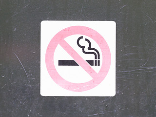 Image showing Don\'t smoke sign