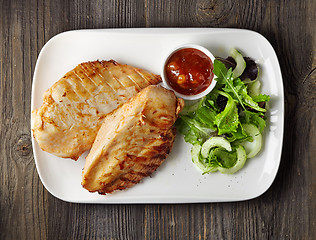 Image showing Grilled chicken fillet