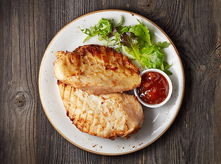 Image showing Grilled chicken fillet