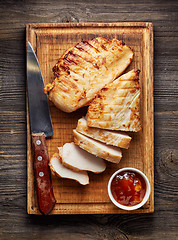 Image showing Grilled chicken fillet