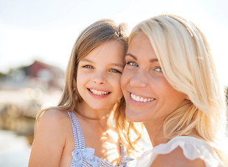 Image showing happy mother and child girl