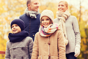 Image showing happy family in autumn park