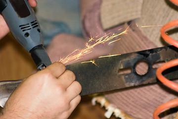 Image showing Sanding