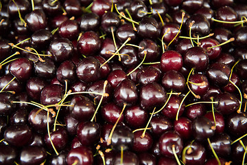 Image showing close up of cherries