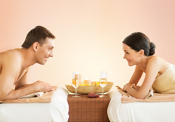 Image showing couple in spa