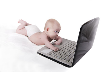 Image showing Laptop baby