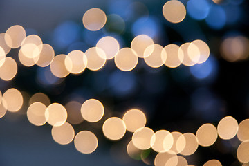 Image showing bright lights on dark blue night background