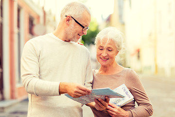 Image showing senior couple on city street