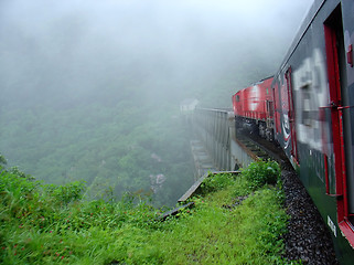 Image showing Train in the tropical forest in South of Brazil