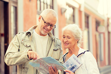 Image showing senior couple on city street