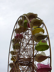 Image showing Ferris wheel in the amusement park