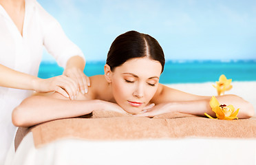 Image showing woman in spa