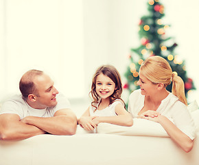 Image showing happy family at home