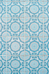 Image showing Traditional Portuguese glazed tiles