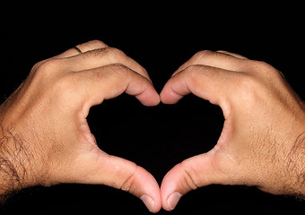 Image showing Love sign with the hands