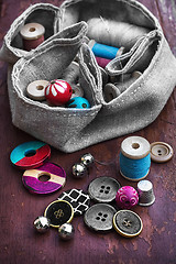 Image showing Buttons and thread