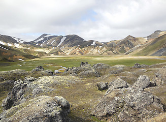 Image showing mountain scenery in Iceland