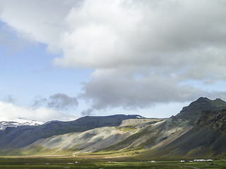 Image showing mountain scenery in Iceland