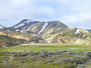 Image showing mountain scenery in Iceland