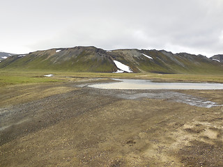 Image showing mountain scenery in Iceland