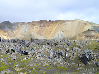 Image showing mountain scenery in Iceland