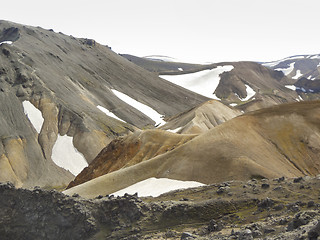 Image showing mountain scenery in Iceland