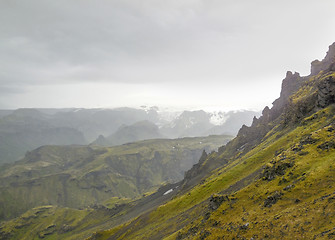 Image showing mountain scenery in Iceland