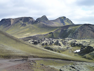 Image showing mountain scenery in Iceland