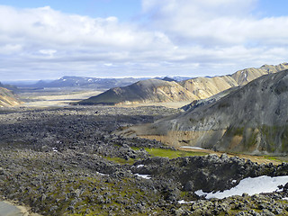 Image showing mountain scenery in Iceland