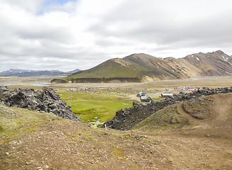 Image showing mountain scenery in Iceland