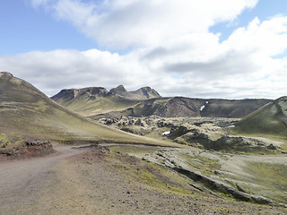 Image showing mountain scenery in Iceland