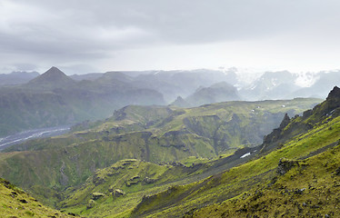 Image showing mountain scenery in Iceland