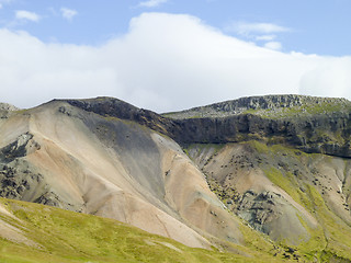 Image showing mountain scenery in Iceland