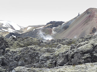 Image showing mountain scenery in Iceland